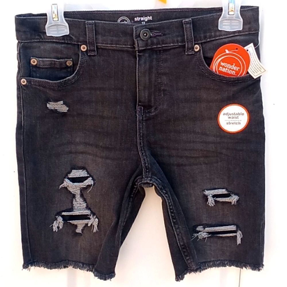 Boys Denim Rip & Repair Shorts